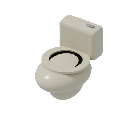 Wc pan, 3D model preview