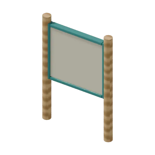 Playgrounds — age zone sign, 3D model preview