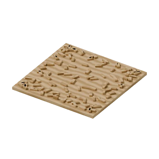Playgrounds — bark tile, 3D model preview