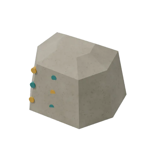 Playgrounds — bouldering block, 3D model preview