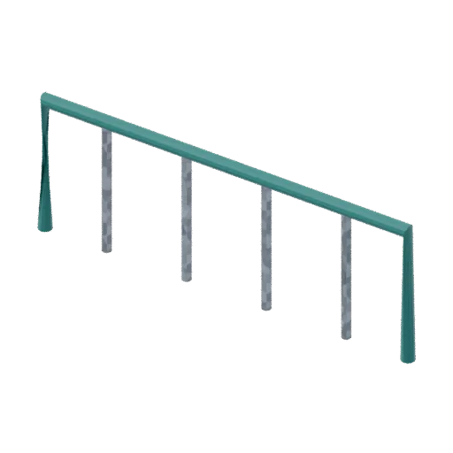Playgrounds — buggy rail, 3D model preview