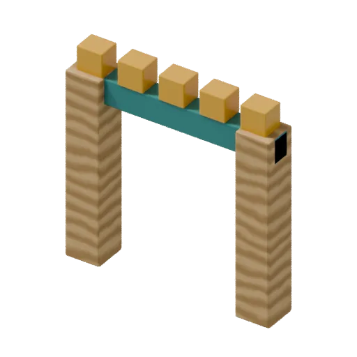 Playgrounds — castle gate, 3D model preview