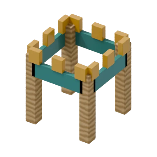Playgrounds — castle tower, 3D model preview