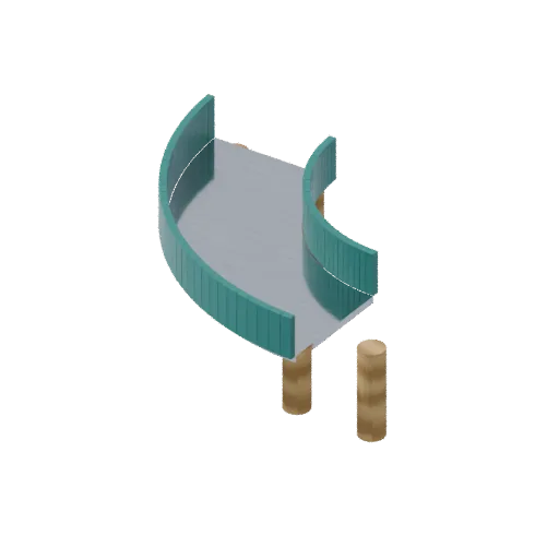 Playgrounds — channel corner, 3D model preview