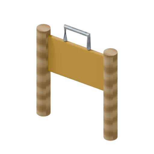 Playgrounds — channel dam, 3D model preview