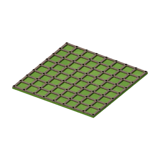Playgrounds — grass mat, 3D model preview