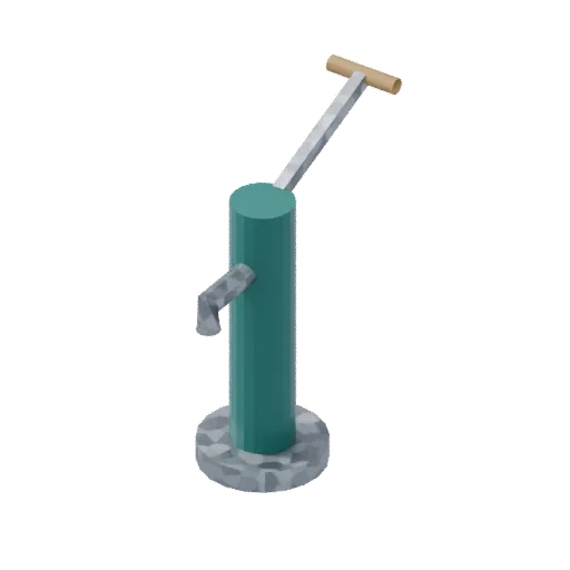 Playgrounds — hand pump, 3D model preview