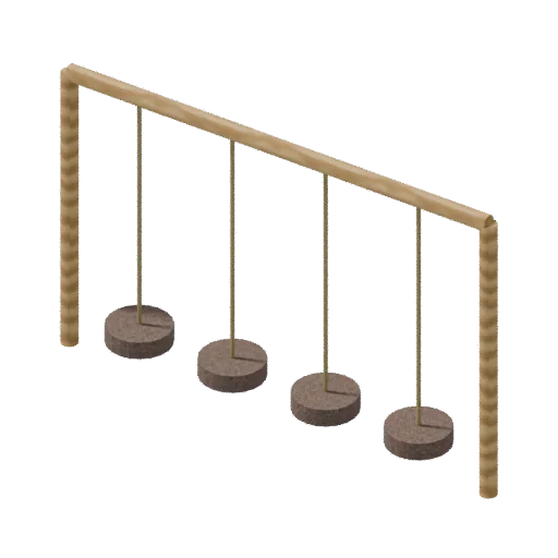 Playgrounds — hanging pods, 3D model preview