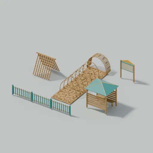 Willow and woodland play, 3D model preview