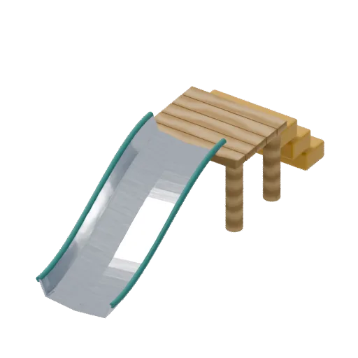 Playgrounds — mini slide, 3D model preview