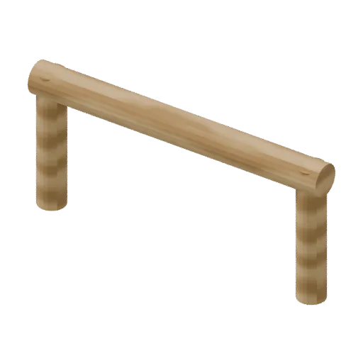 Playgrounds — obstacle hurdle, 3D model preview