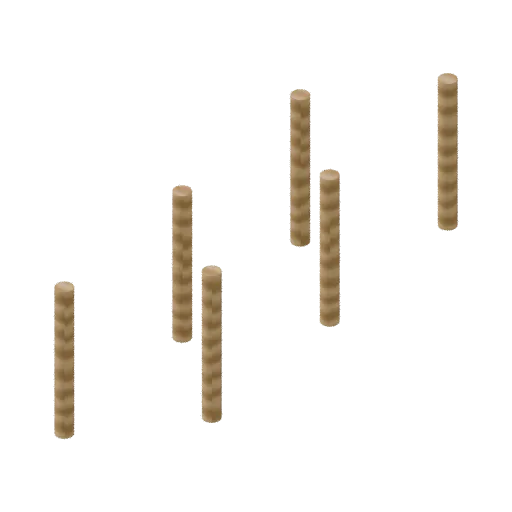 Playgrounds — obstacle slalom, 3D model preview