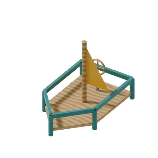 Playgrounds — play boat, 3D model preview