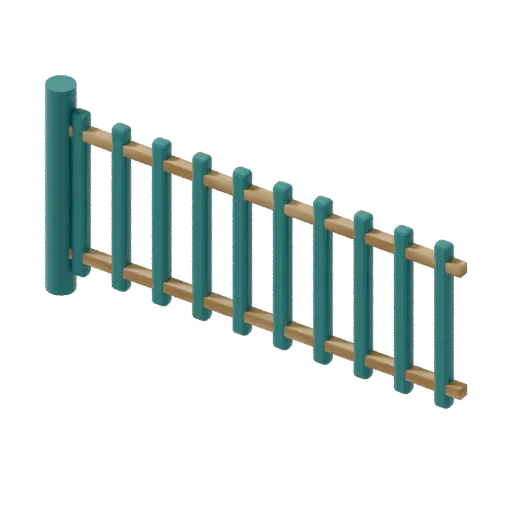 Playgrounds — play fence, 3D model preview
