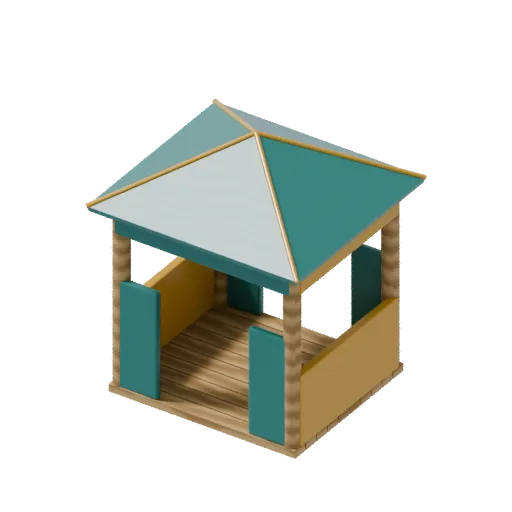 Playgrounds — playhouse, 3D model preview