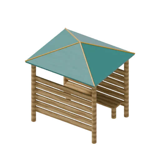 Playgrounds — quiet shelter, 3D model preview