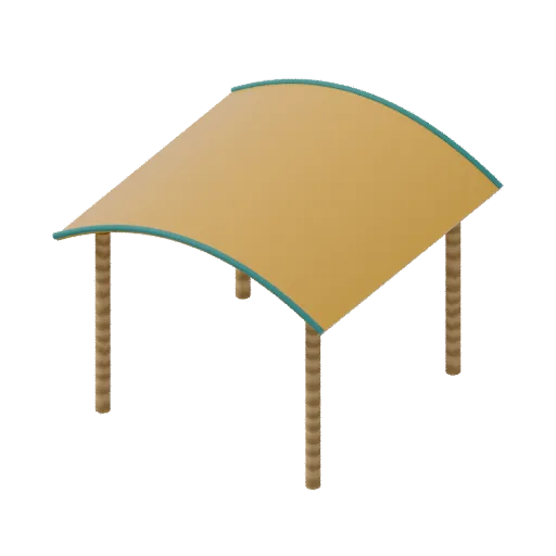 Playgrounds — roof canopy, 3D model preview