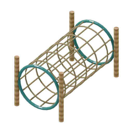 Playgrounds — rope tunnel, 3D model preview