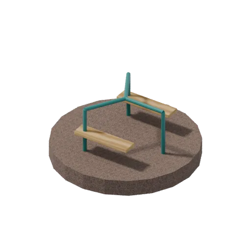 Playgrounds — roundabout, 3D model preview