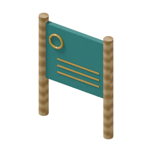 Playgrounds — rules board, 3D model preview
