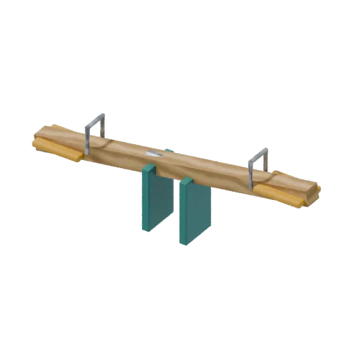 Playgrounds — seesaw, 3D model preview