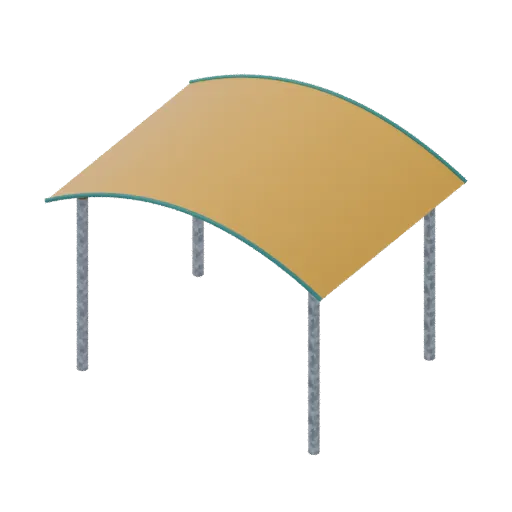 Playgrounds — shade canopy, 3D model preview