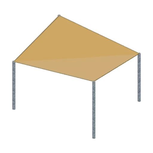 Playgrounds — shade sail, 3D model preview