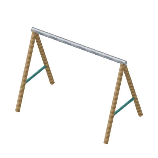 Playgrounds — swing frame, 3D model preview