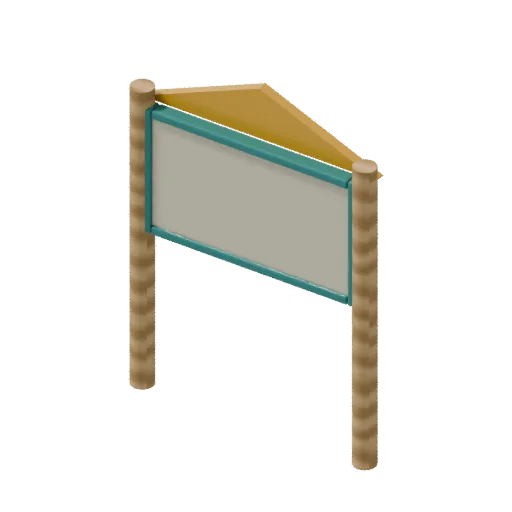 Playgrounds — themed sign, 3D model preview