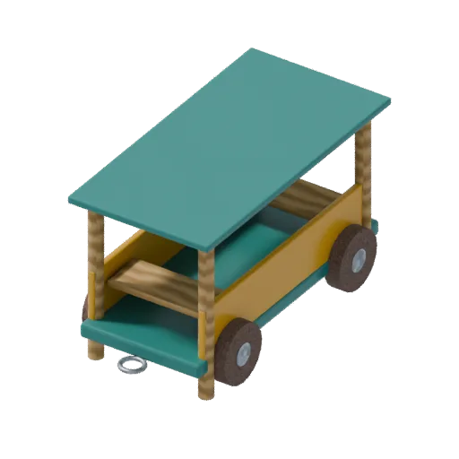 Playgrounds — train carriage, 3D model preview