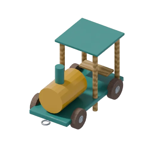 Playgrounds — train engine, 3D model preview
