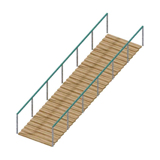 Playgrounds — wide ramp, 3D model preview