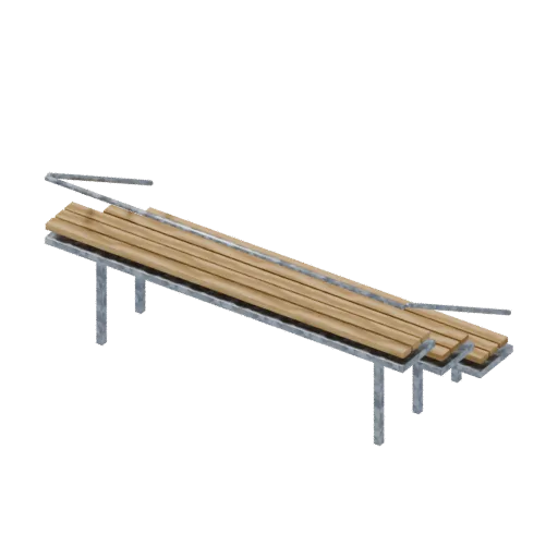 Bleachers, 3D model preview