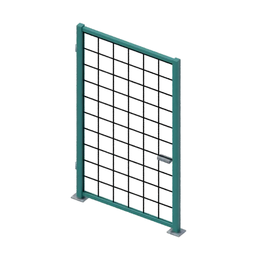 Cage gate, 3D model preview