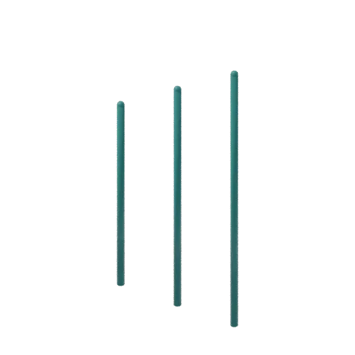 Climbing poles, 3D model preview