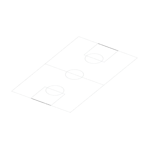 Court markings, 3D model preview