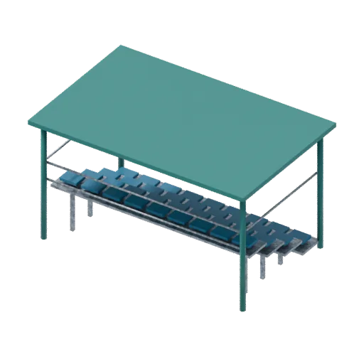 Covered stand, 3D model preview