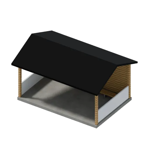 Cricket pavilion, 3D model preview