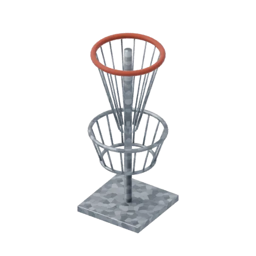 Disc golf basket, 3D model preview