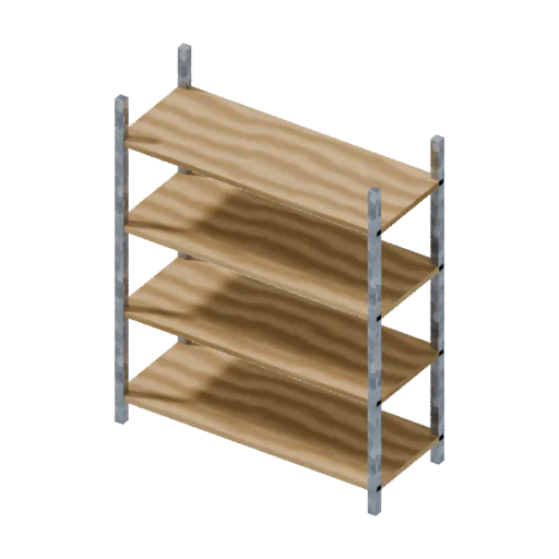 Equipment shelf, 3D model preview