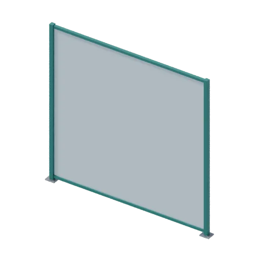 Glass panel, 3D model preview
