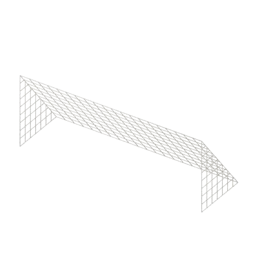 Goal net, 3D model preview