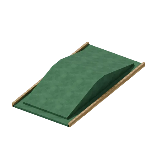 Golf banked turn, 3D model preview