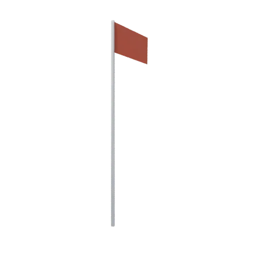 Golf flag, 3D model preview