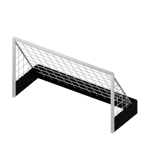 Hockey goal, 3D model preview