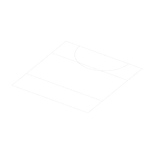 Hockey half markings, 3D model preview