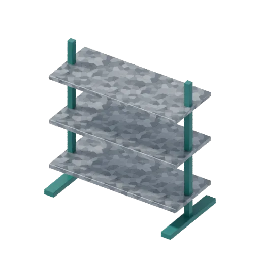 Implement rack, 3D model preview