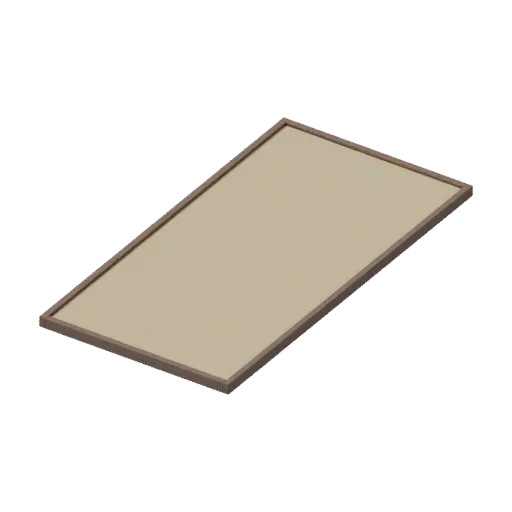 Long jump pit, 3D model preview