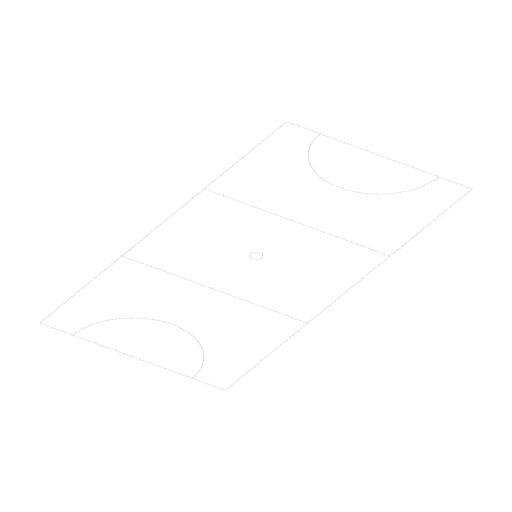 Netball markings, 3D model preview