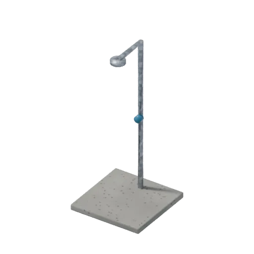 Outdoor shower, 3D model preview